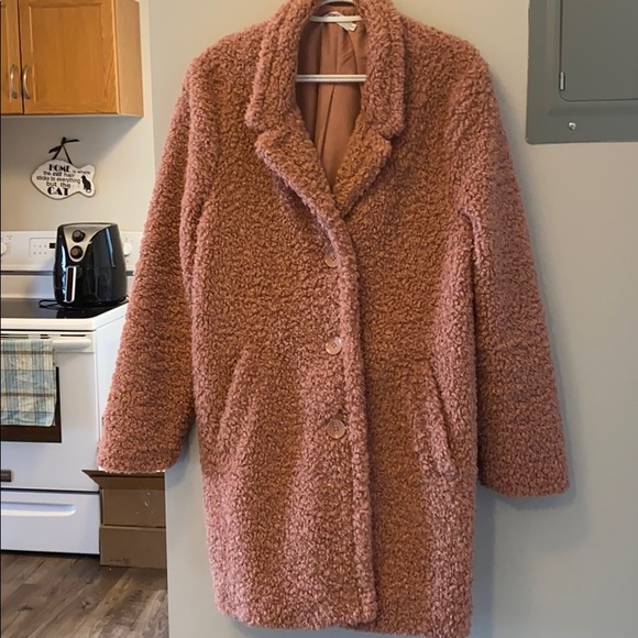 Pink Teddy Coat - Picture 3 of 5